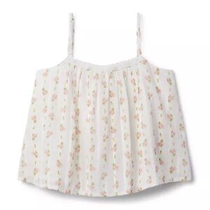 Janie and Jack Floral Crochet Trim Top